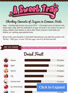 sugar foods infographic