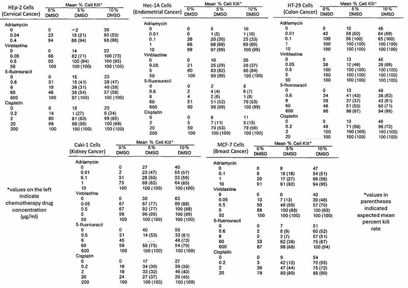 anticancer activity of dmso